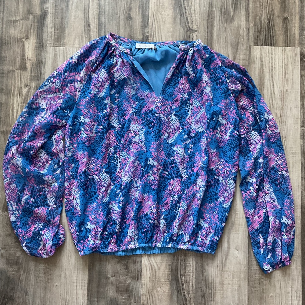 Ramy Brook multi color blouse size medium